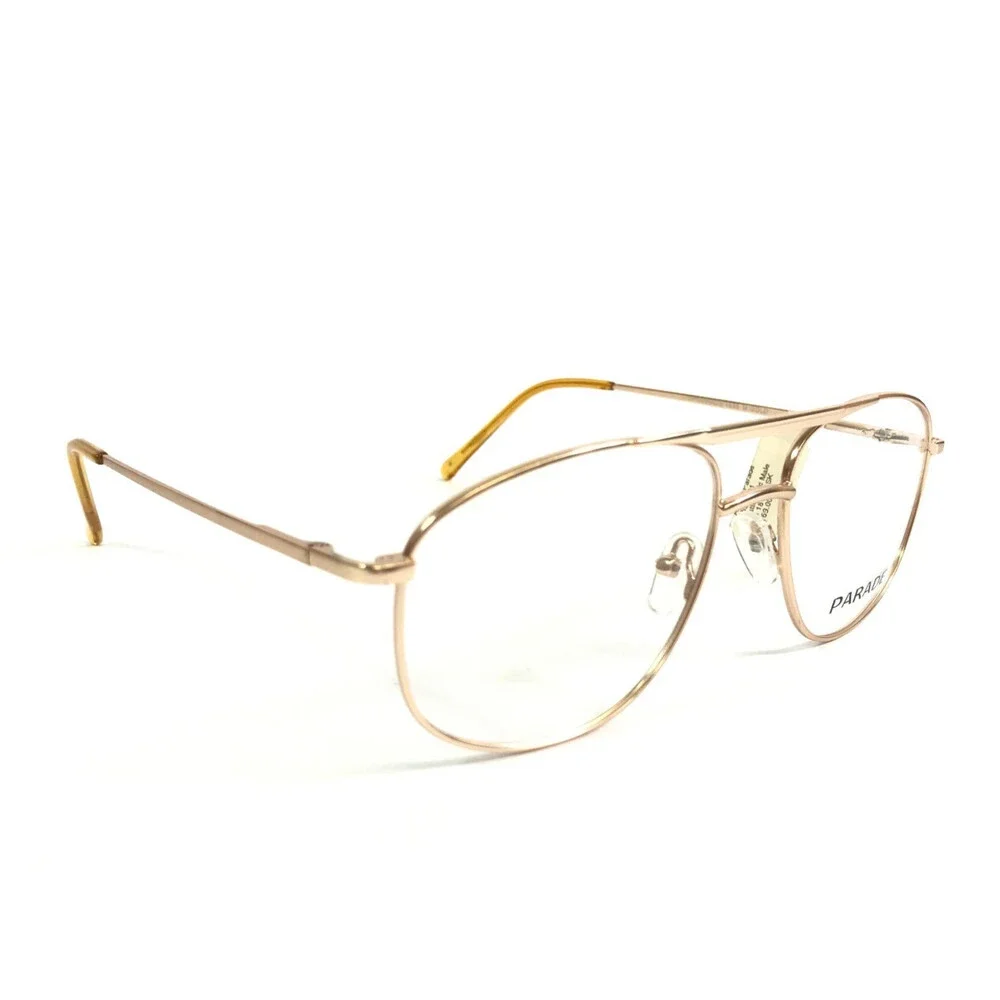 Parade Eyeglasses Frames 1536 M.GOLD Matte Gold Aviator Wire Rim 54-18-145